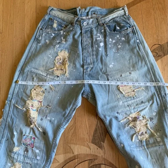 EUC Magnolia Pearl calico denims - Picture 4 of 6